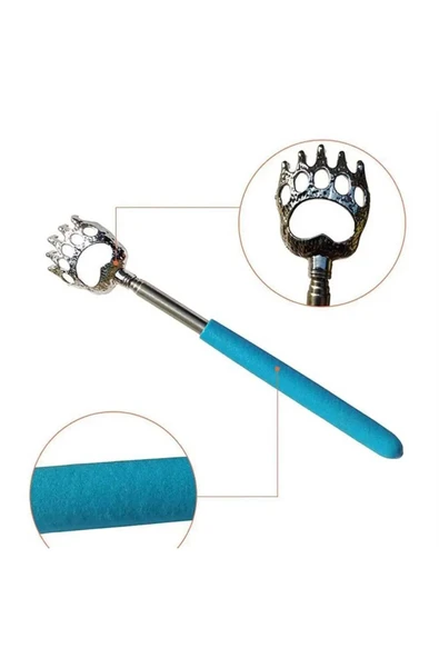 Mucit Home Teleskopik Sırt Kaşıma Aparatı Açılır Kapanır Sırt Kaşıyıcı Metal Aparat 1 Adet - Resim 6