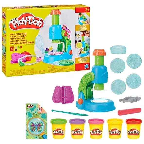 Play Doh Işıklı Mikroskop Oyun Seti ürün görseli 1