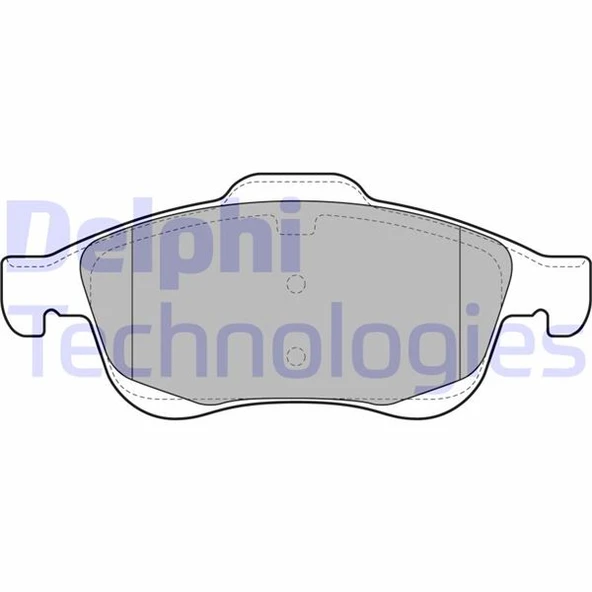 DELPHI LP2101 ÖN FREN BALATASI PEUGEOT PARTNER 08>11 P5008 09>17 CITROEN BERLINGO 08> C4 PICASSO 06>15 DS4 11>18 D S5 15>18 283mm 1647862480-4254.C0-4254.13-4254.12 ürün görseli 1