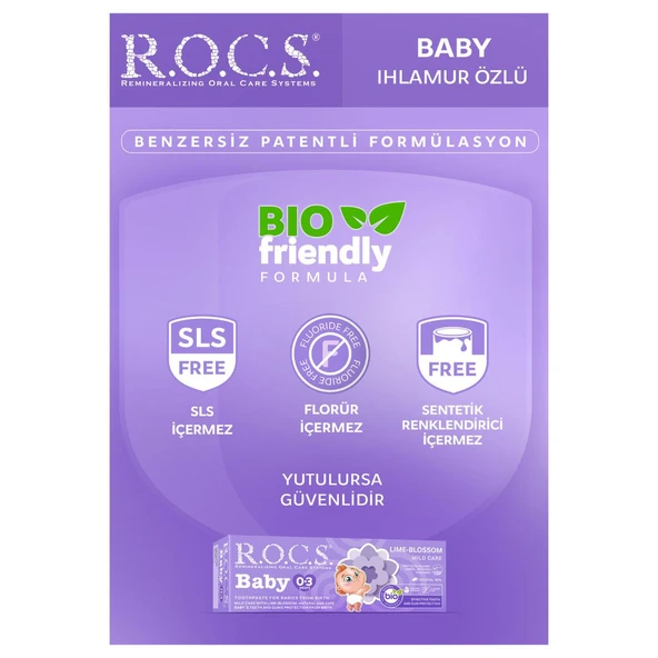 R.o.c.s Baby 0-3 Yaş Ihlamur Özlü Diş Macunu 35ml - 4