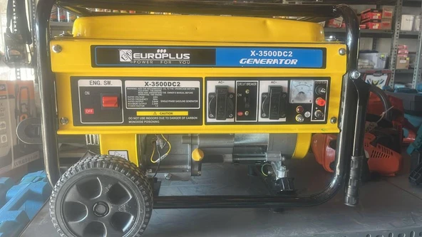 HSGL Europlus X-3500DC2 Jeneratör 2.2 KW Benzinli Taşınabilir Güçlü Sessiz Elektrik Üretici