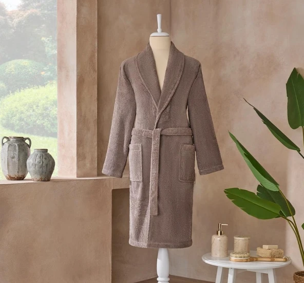 Özdilek Colourist Toprak L Beden Şalyaka Tek Bornoz