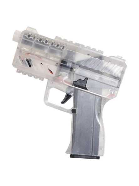 Birlik Oyuncak Tiim Şarjlı Tam Otomatik Susturuculu Mavi Glock Tabanca D2 - Resim 2