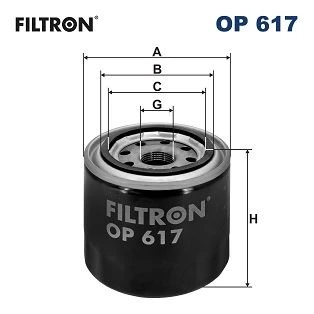 FILTRON OP617 YAĞ FİLTRESİ ACCENT 1.3-1.5-1.6 94-05 ERA 1.4 GL-1.6GLS-ELANTRA 1.6-1.8-2.0-GETZ 1.3-1.4-1.6-İ20 2630035504-2630035503-2630035501 ürün görseli 1