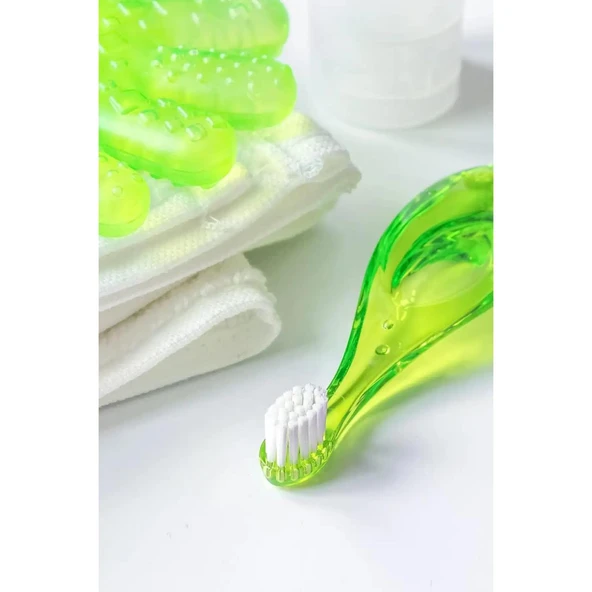R.o.c.s Baby 0-3 Yaş Bebek Diş Fırçası Yeşil - 8