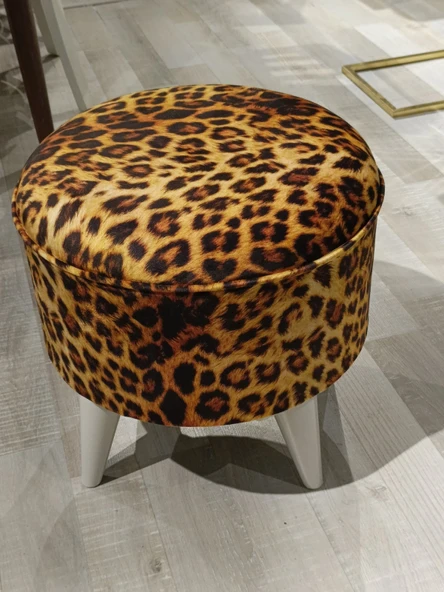 MERCAN MOBİLYA LEOPAR DESENLİ PUF BENCH - 6