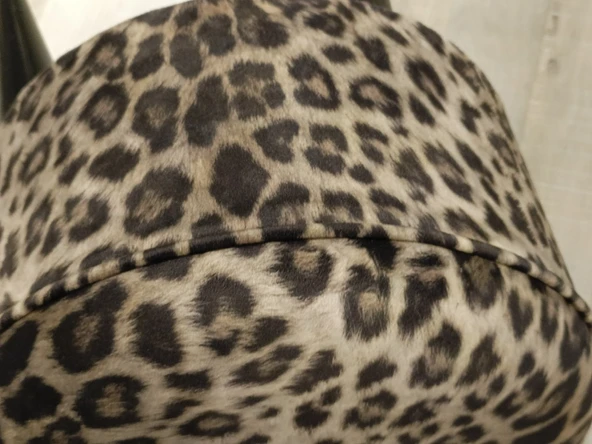 MERCAN MOBİLYA LEOPAR DESENLİ PUF BENCH - 3