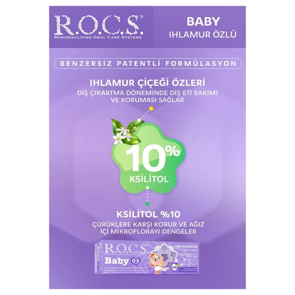 R.o.c.s Baby 0-3 Yaş Ihlamur Özlü Diş Macunu 35ml - 2