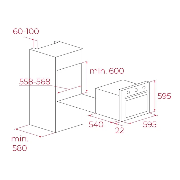 Teka Siyah Ankastre Set ( HAK 625 BK BörekŞefim  - ATV 60 Siyah - Teka Hf Lux 70 5g Aı Al Tr Cı Ankastre Ocak ) - 6