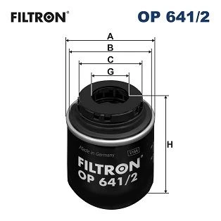 FILTRON OP641.2 YAĞ FİLTRESİ GOLF VI-JETTA IV-POLO-TOURAN-PASSAT-TIGUAN-BEETLE-A3-IBIZA-FABIA-OCTAVIA 1.4 TSİ 03C115561D-03C115561B-03C115561E ürün görseli 1