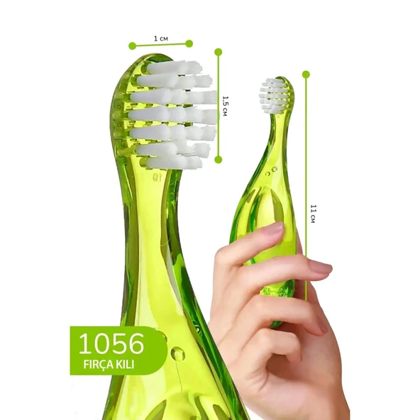 R.o.c.s Baby 0-3 Yaş Bebek Diş Fırçası Yeşil - 6