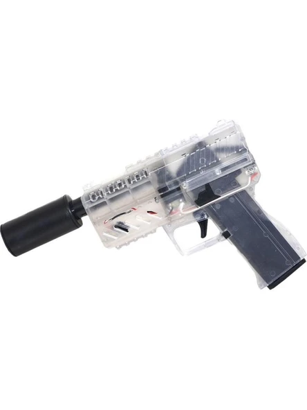 Birlik Oyuncak Tiim Şarjlı Tam Otomatik Susturuculu Mavi Glock Tabanca D2 ürün görseli