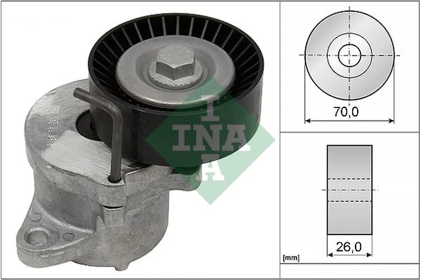 INA 534043910 ALTERNATÖR GERGI RULMANI KÜTÜKLÜ ASTRA J 09>14 INSIGNIA A 09>17 -ZAFIRA C 10>18 2.0 CDTI DTJ-DTC -DTL-DTE 55562864-1340269 ürün görseli 1