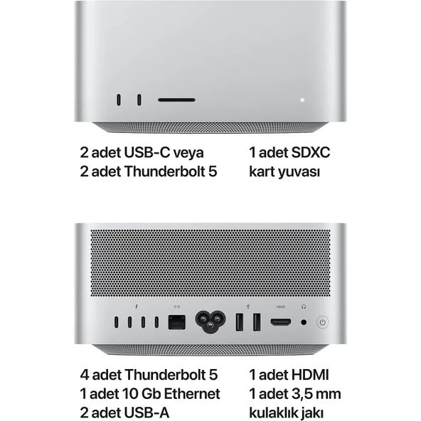 Apple Mac Studio MU963TU/A M4 Max 36 GB 512 GB SSD Mini PC - 6