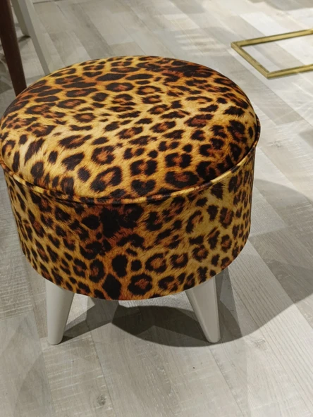 MERCAN MOBİLYA LEOPAR DESENLİ PUF BENCH - 2