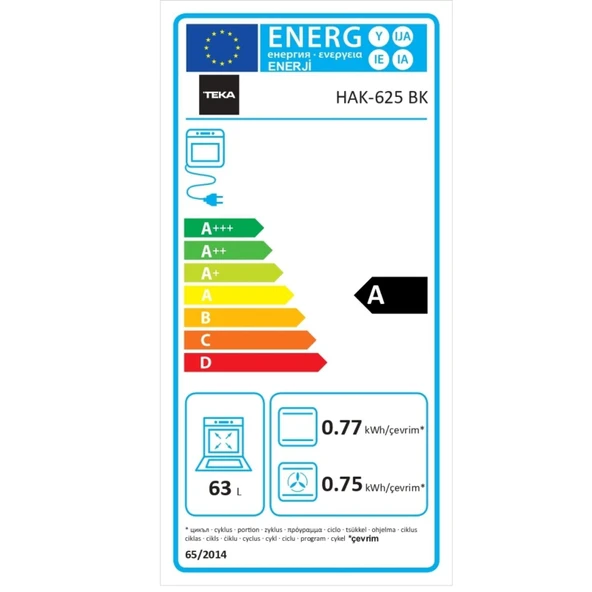 Teka Siyah Ankastre Set ( HAK 625 BK BörekŞefim  - ATV 60 Siyah - Teka Hf Lux 70 5g Aı Al Tr Cı Ankastre Ocak ) - 8