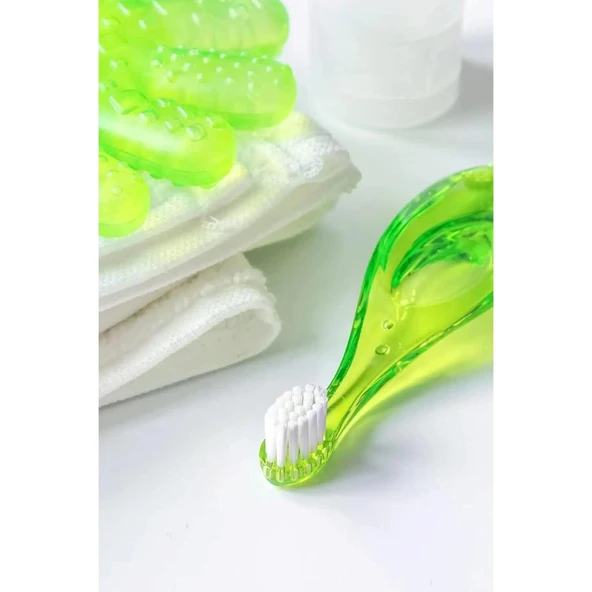 R.o.c.s Baby 0-3 Yaş Bebek Diş Fırçası Yeşil - Resim 7