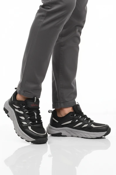 Walkway Siyah Buz Bağcıklı Kaymaz Erkek Outdoor Ayakkabı Sedona M