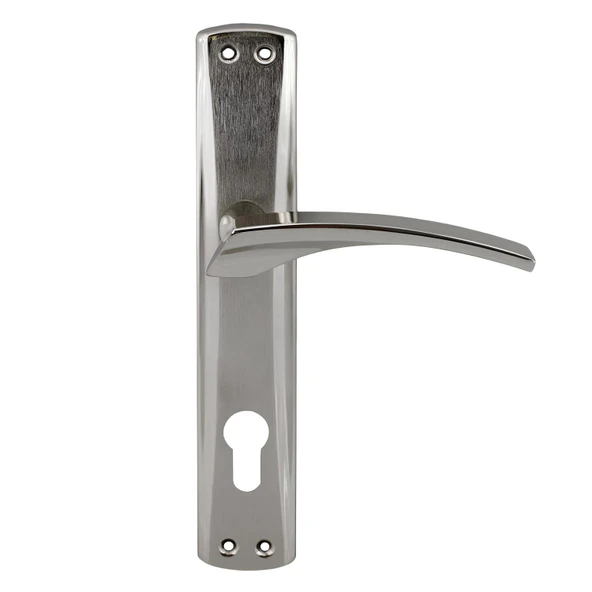 Kapı Kolu Nikel İnox Dış Kapı Kolu Yale Aynalı Sağa Sola Uygun Ön Arka Dış Kapısı 1 Takım - Resim 3