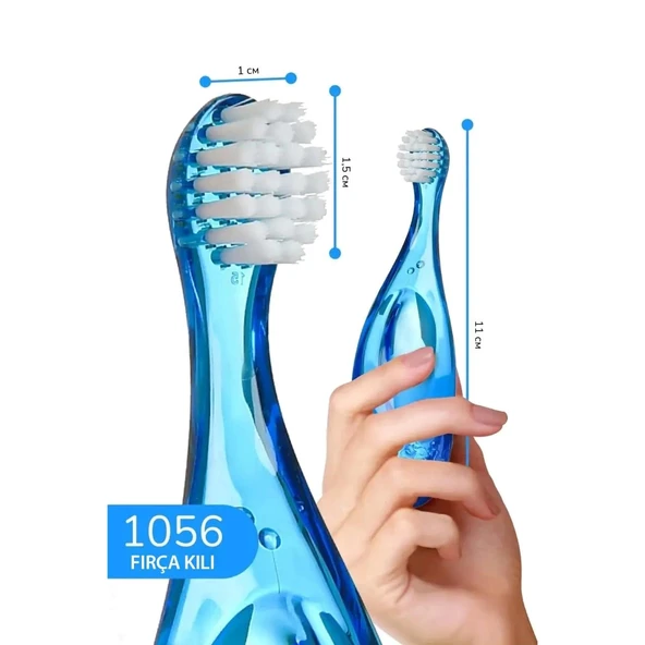 R.o.c.s Baby 0-3 Yaş Bebek Diş Fırçası Mavi - Resim 8