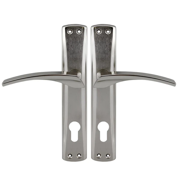 Kapı Kolu Nikel İnox Dış Kapı Kolu Yale Aynalı Sağa Sola Uygun Ön Arka Dış Kapısı 1 Takım - Resim 4