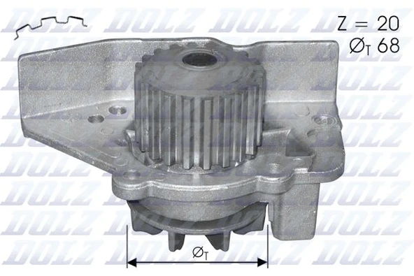 DOLZ C118 DEVİRDAİM P306-P406-XANTIA-XSARA 2.0 16V 1201.93-1201.A1-9566950080 ürün görseli 1