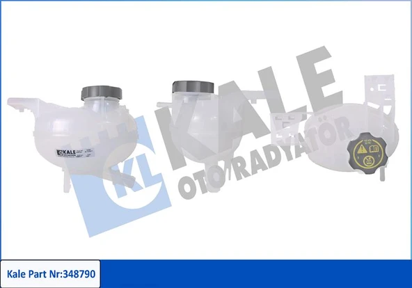 KALE 348790 GENLEŞME KAVANOZU KAPAKLI RADYATÖR EK SU DEPOSU FIAT EGEA 1.4 1.6 BENZİNLİ 52017097 ürün görseli
