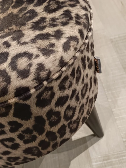 MERCAN MOBİLYA LEOPAR DESENLİ PUF BENCH - 2
