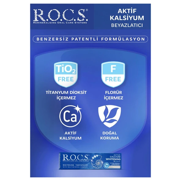 R.o.c.s Aktif Kalsiyum Beyazlatıcı Diş Macunu 94gr - 4