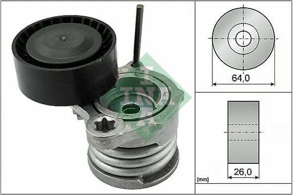 INA 534033110 KAYIS GERGI RULMANI BMW N47 M47 M57 E87 E90 E91 E92 E93 KUTUKLU 11287790447 ürün görseli 1