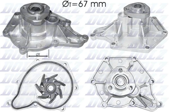 DOLZ A213 DEVİRDAİM A4 ALLROAD B8 8KH 3.0 TDI QUATTRO A4 B7 8EC 2.7 TDI A5 CABRİO 8F7 2.7 TDI 09-12 06E121005D-06E121005F-06E121005N ürün görseli 1