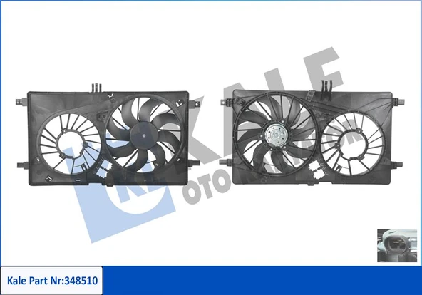 KALE 348510 FAN MOTORU KOMPLE MASTER III 10>MOVANO B III 10> 2.3 DCI M9T 214754524R-921209221R ürün görseli 1