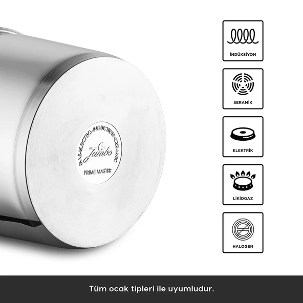 Jumbo Prime Master 6 Litre Düdüklü Tencere - Resim 5