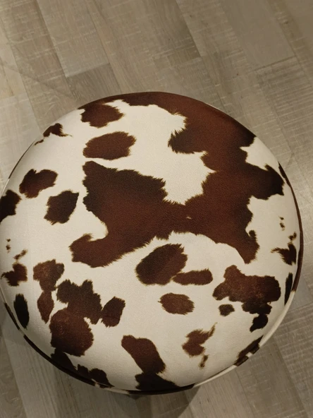 MERCAN MOBİLYA LEOPAR DESENLİ PUF BENCH