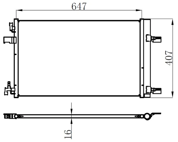 ORIS COP551016 KLİMA KONDENSERİ RADYATÖRÜ - OTOMATİK ASTRA J-ZAFIRA C-CRUZE 1.4-1.6-1.7-2.0 39140128-13377763-13267649-1850220 ürün görseli 1
