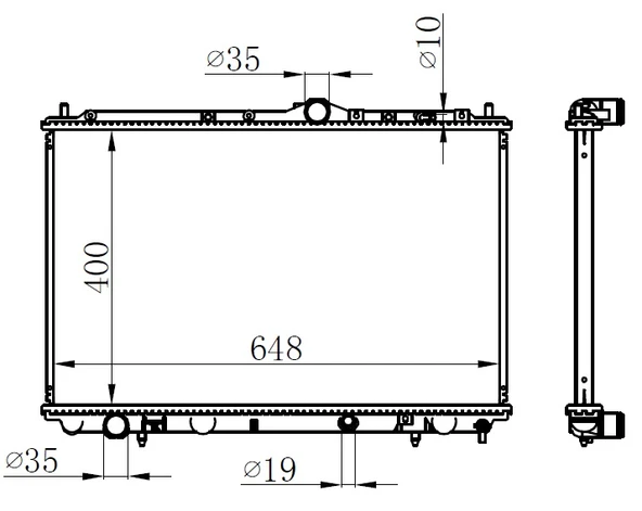 ORIS BVO015016 RADYATÖR BRAZİNG S40 1.6 1.8 1.8İ 2.0 1995-2004 V40 1.6 1.8 1.8İ 2.0 1995-2004 MEK 400x658x16 8601843-8602065-8602107 ürün görseli 1