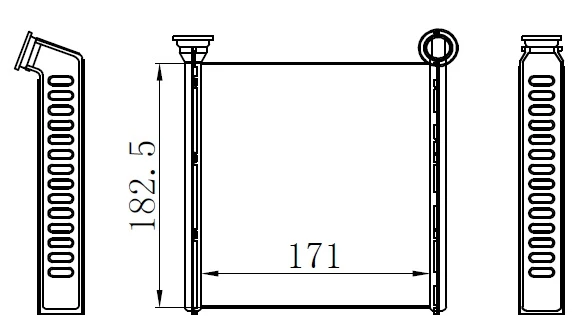 ORIS KVW020026 KALORİFER RADYATÖRÜ BRAZİNG GOLF 7-PASSAT-TIGUAN-ARTEON-SUPERB-OCTAVIA-A3-LEON-12> 170X185X26 5Q0819031-5Q0819031B ürün görseli 1