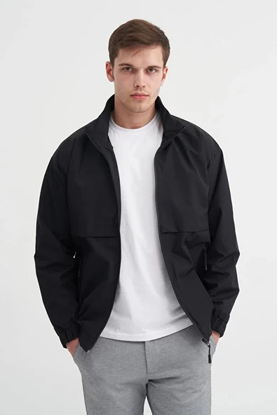 Cazador Erkek İnce Mevsimlik Mont 1007 siyah ürün görseli 1