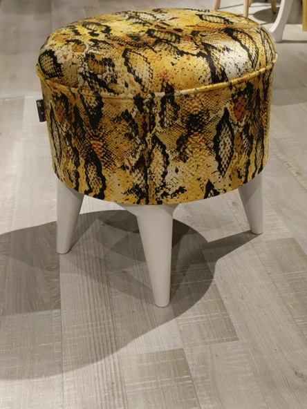 MERCAN MOBİLYA LEOPAR DESENLİ PUF BENCH - 2