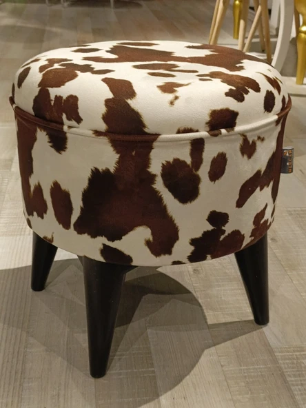 MERCAN MOBİLYA LEOPAR DESENLİ PUF BENCH - 4