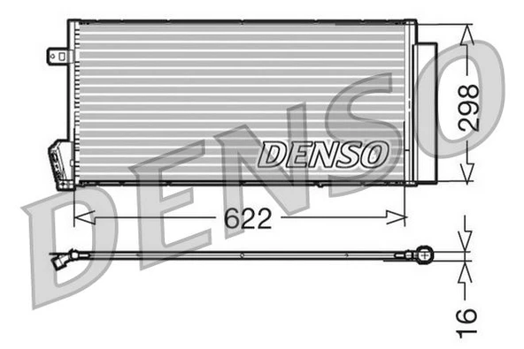 DENSO DCN09018 KLİMA RADYATÖRÜ FIAT DOBLO 10 > COMBO 12 > 1.3 DMTJ-1.6 DMTJ-2.0 DMTJ 669x293x16 51838048-51937924-95510682 ürün görseli 1