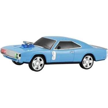 WS-1968 Mavi Araba Tasarım USB/AUX/FM Radyo ve LED Işık İle Bluetooth Hoparlör - 5