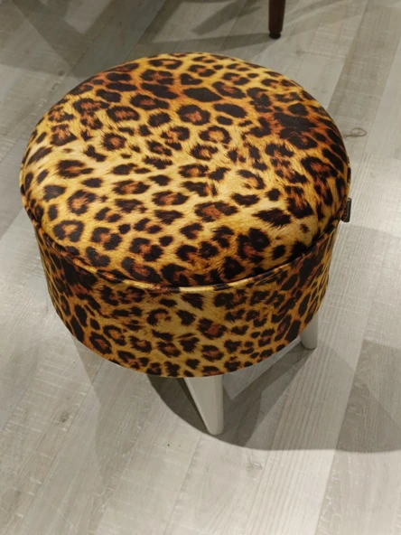 MERCAN MOBİLYA LEOPAR DESENLİ PUF BENCH - 5