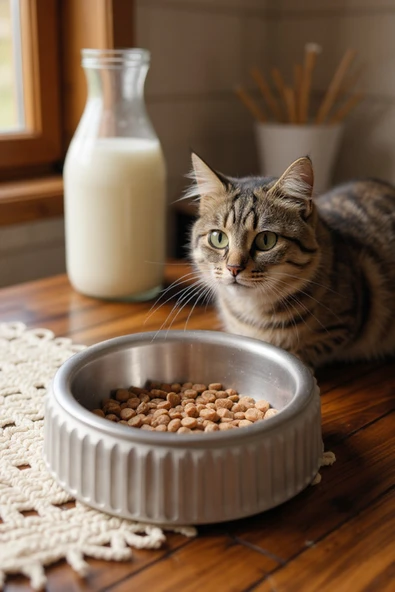 Beton Kedi ve Köpek Mama/Su Kabı | Devrilmeye Dayanıklı, Paslanmaz Çelik Kaseli - Resim 6