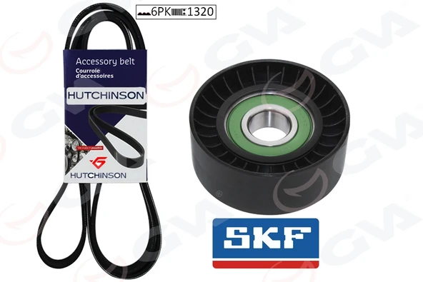 GVA 59A2931 ALTERNATÖR GERGİ KİTİ KÜTÜKSÜZ FIORINO-LINEA-PUNTO-PUNTO EVO 1.3 DMTJ- KLİMALI K026PK1320 6340616-55202621-6340676