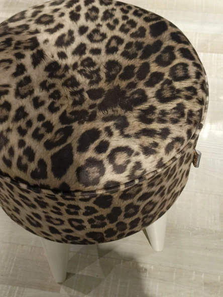 MERCAN MOBİLYA LEOPAR DESENLİ PUF BENCH - 4