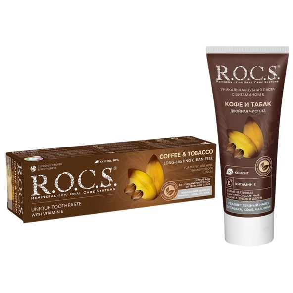 R.o.c.s Kahve & Tütün Lekelere Karşı Diş Macunu 60ml - 7