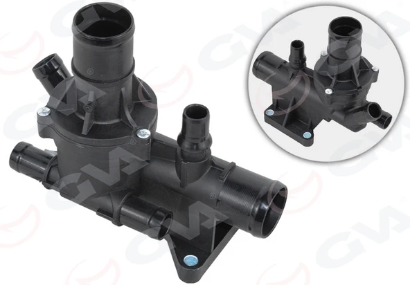 GVA 5199952 TERMOSTAT 80 C MERCEDES OM622 OM626 W205 W447 . RENAULT R9M 1.6 dCi MEGANE SCENIC FLUENCE SOKULEBI LIR KAPAKLI A6262000115-110617671R ürün görseli 1