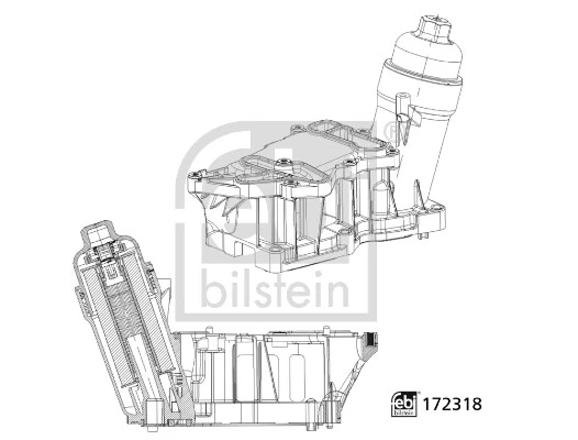 FEBI 172318 YAG FILTRE KUTUGU BMW N47 N57 B47 F10 F20 F30 E90 F01 E84 F25 F26 F15 F16 11428507697 ürün görseli 1