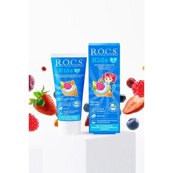 R.o.c.s Kids 3-7 Yaş Meyve Külahı Diş Macunu 45g - 5